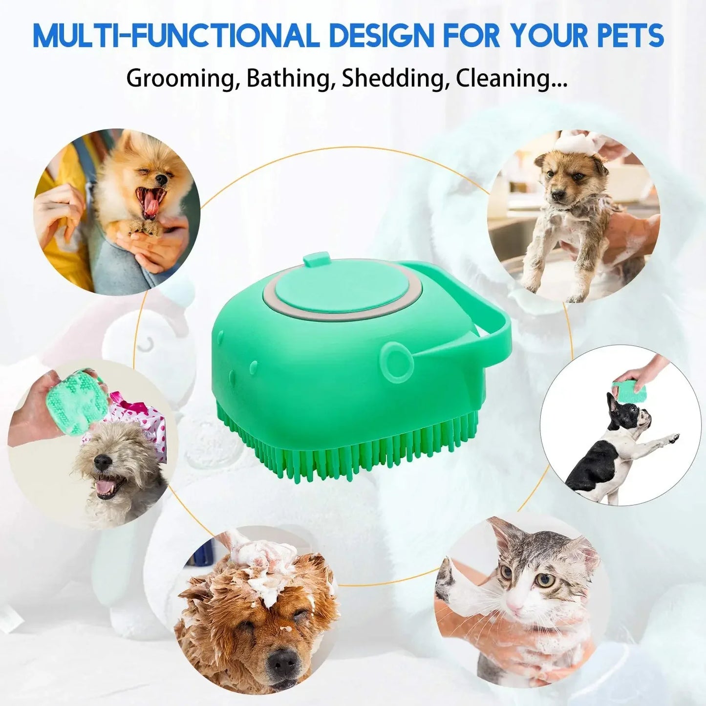 Shampoo Silicone Brush