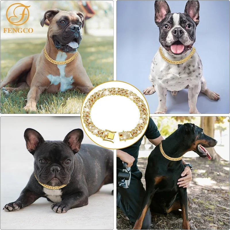 Luxurious Dog Chain Collar