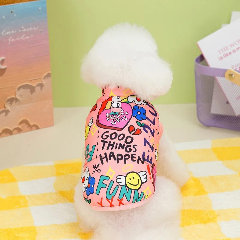 Winter Dopamine Graffiti Vest